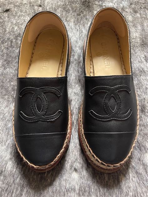 prix espadrilles chanel tissu|authentic Chanel espadrilles.